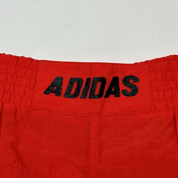 Vintage Adidas Shorts Athletic Nylon Trefoil Spellout Soccer 80s 90s MENS XL - Picture 8 of 10